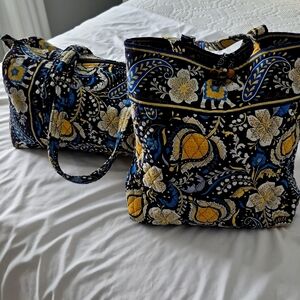Vera Bradley  Ellie Blue tote and Duffle